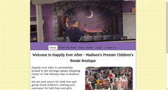 Desktop Screenshot of happilyeverafterchildrensboutique.com